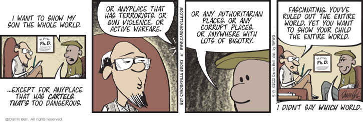 Comic Strip Darrin Bell  Candorville 2022-05-13 travel