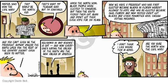 Comic Strip Darrin Bell  Candorville 2005-02-13 2004 election
