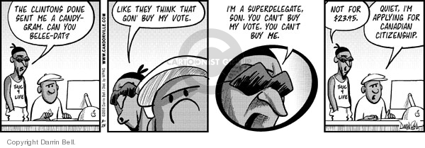 Comic Strip Darrin Bell  Candorville 2008-03-15 $23