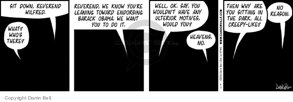 Comic Strip Darrin Bell  Candorville 2008-04-03 2008 election endorsement