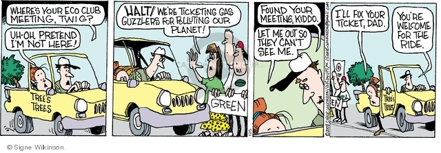 Comic Strip Signe Wilkinson  Family Tree 2008-12-05 environment