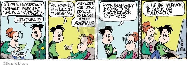 Comic Strip Signe Wilkinson  Family Tree 2008-12-26 environment