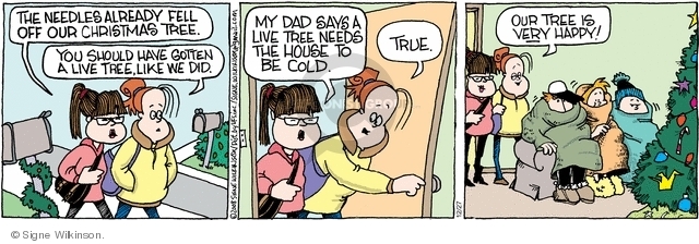 Comic Strip Signe Wilkinson  Family Tree 2008-12-27 environment