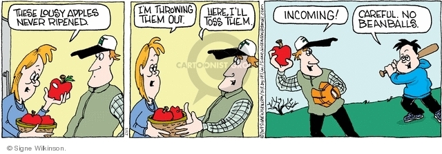 Comic Strip Signe Wilkinson  Family Tree 2009-01-17 softball