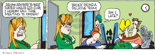 Comic Strip Signe Wilkinson  Family Tree 2009-02-16 environment