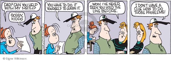 Comic Strip Signe Wilkinson  Family Tree 2009-02-24 math education