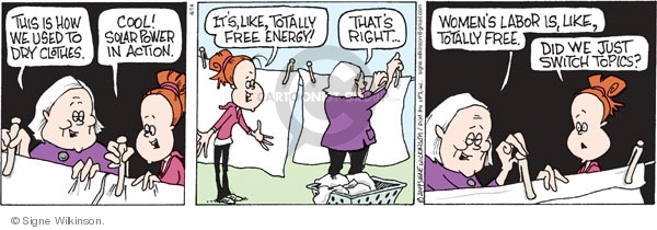 Comic Strip Signe Wilkinson  Family Tree 2009-04-14 environment