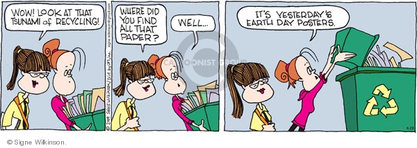 Comic Strip Signe Wilkinson  Family Tree 2009-04-23 environment