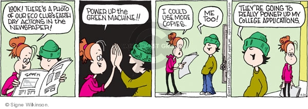 Comic Strip Signe Wilkinson  Family Tree 2009-04-24 environment