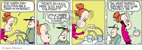 Comic Strip Signe Wilkinson  Family Tree 2009-04-25 environment