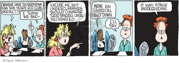 Comic Strip Signe Wilkinson  Family Tree 2009-09-22 environment