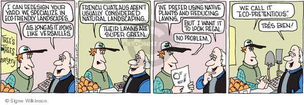 Comic Strip Signe Wilkinson  Family Tree 2009-11-19 environment