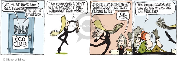 Comic Strip Signe Wilkinson  Family Tree 2009-11-30 environment