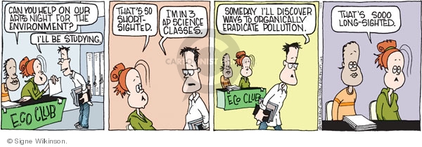 Comic Strip Signe Wilkinson  Family Tree 2009-12-03 environment