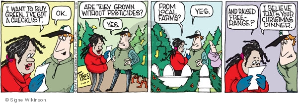 Comic Strip Signe Wilkinson  Family Tree 2009-12-19 environment