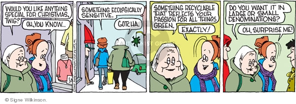 Comic Strip Signe Wilkinson  Family Tree 2009-12-21 environment