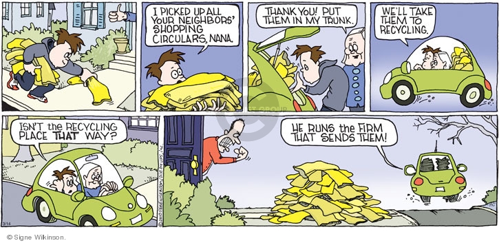 Comic Strip Signe Wilkinson  Family Tree 2010-03-14 environment