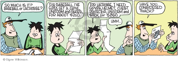 Comic Strip Signe Wilkinson  Family Tree 2010-03-11 baseball