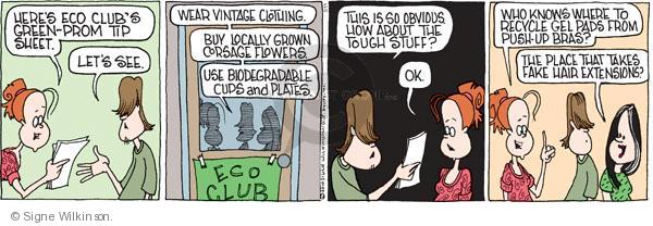 Comic Strip Signe Wilkinson  Family Tree 2010-05-11 environment