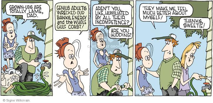 Comic Strip Signe Wilkinson  Family Tree 2010-07-18 environment