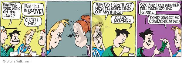 Comic Strip Signe Wilkinson  Family Tree 2010-08-27 $20