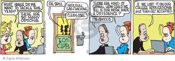 Comic Strip Signe Wilkinson  Family Tree 2010-09-20 environment