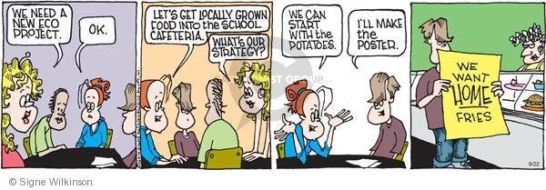 Comic Strip Signe Wilkinson  Family Tree 2010-09-22 environment