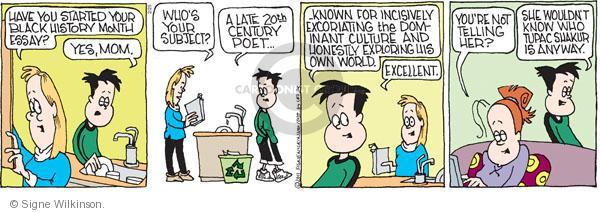 Comic Strip Signe Wilkinson  Family Tree 2011-02-25 20th century