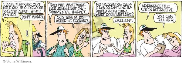 Comic Strip Signe Wilkinson  Family Tree 2011-04-15 environment