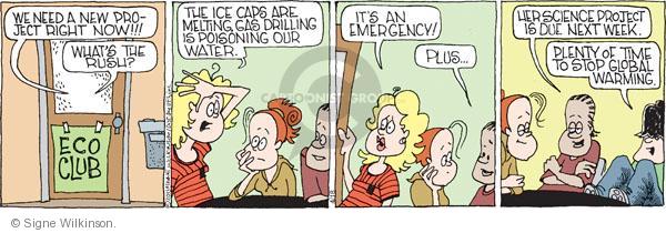 Comic Strip Signe Wilkinson  Family Tree 2011-04-18 environment