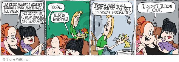 Comic Strip Signe Wilkinson  Family Tree 2011-08-06 environment