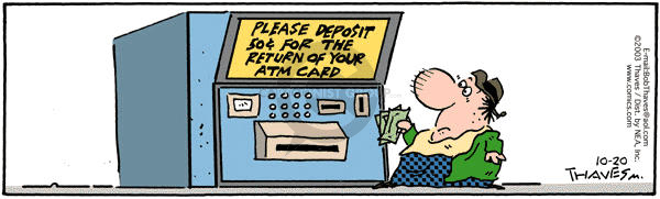 Comic Strip Bob Thaves Tom Thaves  Frank and Ernest 2003-10-20 $.50