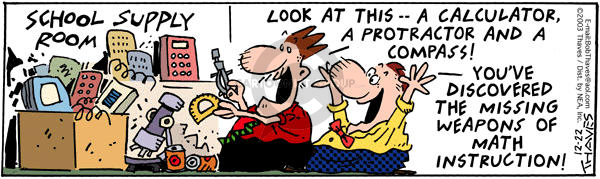Comic Strip Bob Thaves Tom Thaves  Frank and Ernest 2003-12-22 math