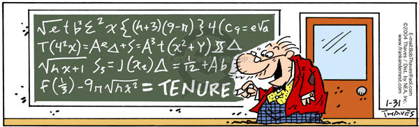Comic Strip Bob Thaves Tom Thaves  Frank and Ernest 2004-01-31 math