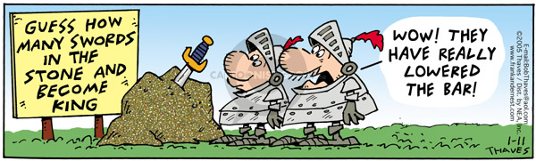 Comic Strip Bob Thaves Tom Thaves  Frank and Ernest 2005-01-11 math