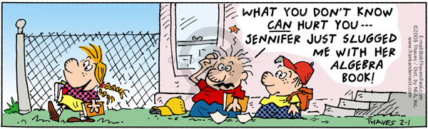 Comic Strip Bob Thaves Tom Thaves  Frank and Ernest 2005-02-01 math