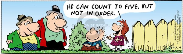 Comic Strip Bob Thaves Tom Thaves  Frank and Ernest 2005-07-09 math