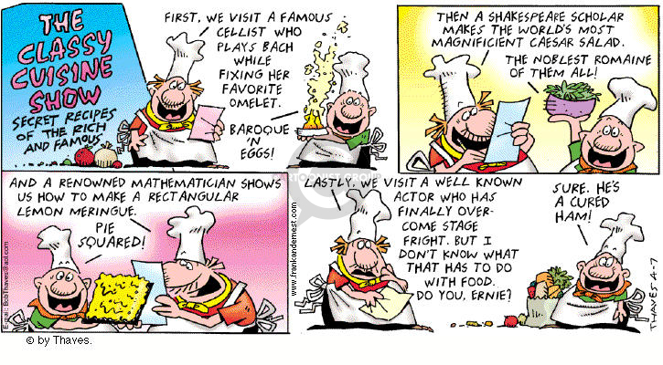 Comic Strip Bob Thaves Tom Thaves  Frank and Ernest 2002-04-07 math
