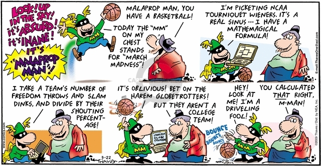 Comic Strip Bob Thaves Tom Thaves  Frank and Ernest 2009-03-22 math formula