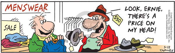 Comic Strip Bob Thaves Tom Thaves  Frank and Ernest 2009-05-12 $30