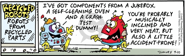 Comic Strip Bob Thaves Tom Thaves  Frank and Ernest 2009-09-10 disposition