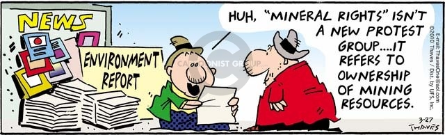 Comic Strip Bob Thaves Tom Thaves  Frank and Ernest 2010-03-27 environment