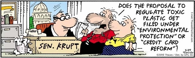 Comic Strip Bob Thaves Tom Thaves  Frank and Ernest 2010-03-29 environment