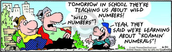 Comic Strip Bob Thaves Tom Thaves  Frank and Ernest 2010-06-30 math