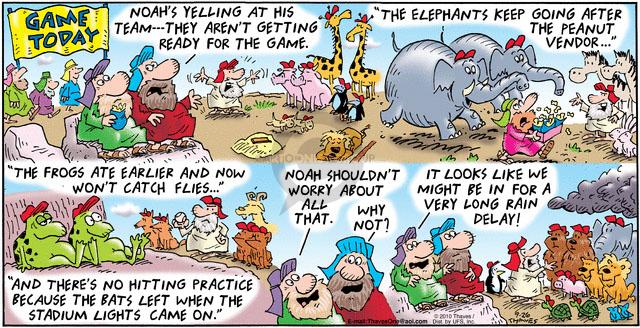 Comic Strip Bob Thaves Tom Thaves  Frank and Ernest 2010-09-26 catch baseball