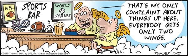 Comic Strip Bob Thaves Tom Thaves  Frank and Ernest 2010-10-27 baseball