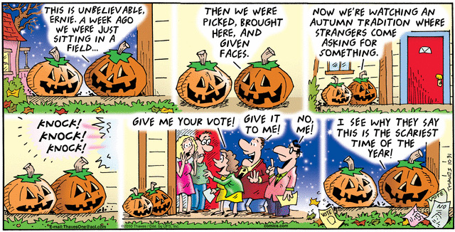 Comic Strip Bob Thaves Tom Thaves  Frank and Ernest 2010-10-31 2010 election