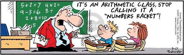 Comic Strip Bob Thaves Tom Thaves  Frank and Ernest 2011-03-17 math