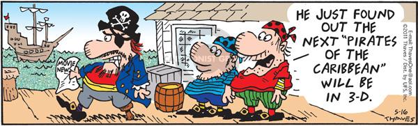 Comic Strip Bob Thaves Tom Thaves  Frank and Ernest 2011-05-16 3-D movie