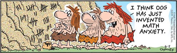 Comic Strip Bob Thaves Tom Thaves  Frank and Ernest 2011-06-02 math anxiety